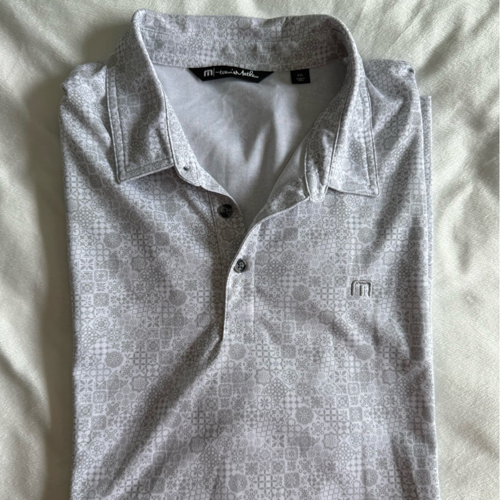 Travis Mathew Gray Polo Shirt